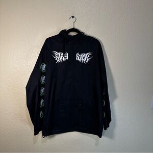 Stay Sick deathcore streetwear windbreaker jacket  XL‎